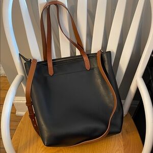 🆕 Madewell  Zip-Top Medium Transport Tote Bag